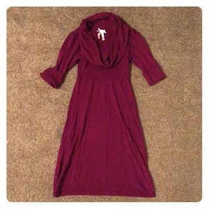 Burgundy dress
